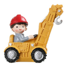 Load image into Gallery viewer, Engineering Vehicle Cake Decor Digging Machine Cake Toppers Crane Cake Decors Happy Birthday Party Decor Kids Boys Birthday Toys
