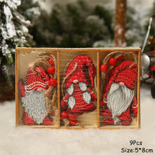 Load image into Gallery viewer, Christmas Gift 9Pcs/Set Navidad 2021 New Year 2022 Gift Christmas Gnomes Wooden Pendant Ornaments Xmas Christmas Decorations for Home Noel Deco