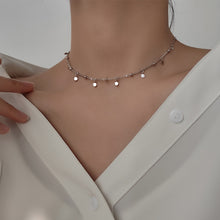 Load image into Gallery viewer, s925 Sterling Silver Choker Necklaces Geometric Irregular Round Clavicle Chain Cute Accessories Women Wedding Jewelry Gift
