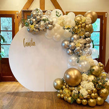 Load image into Gallery viewer, 112pcs Balloons Garland Arch Kit Chrome Silver Gold Confetti Ballon Wedding Birthday Party Decor Kids Baby Shower Globos