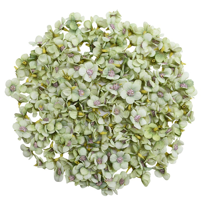 50Pcs 2cm Multicolor Daisy Flower Heads Mini Silk Artificial Flowers for Wreath Scrapbooking Home Wedding Decoration