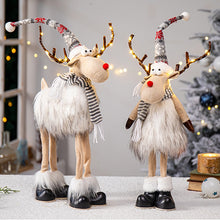Load image into Gallery viewer, Elk Christmas Dolls Christmas Decorations for Home Retractable Standing Toy Birthday Party Gift Kids Santa Cluas Snowman