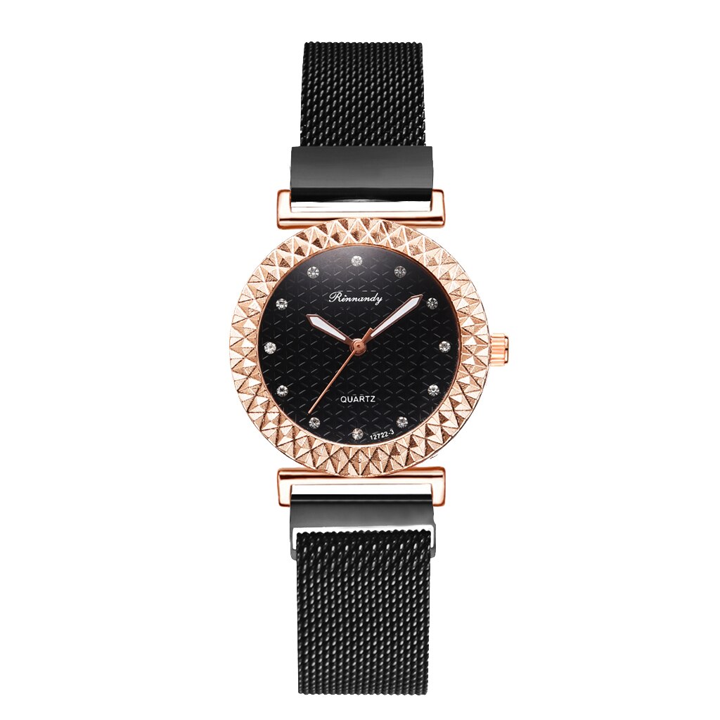 Christmas Gift Luxury 5pcs Set Bracelet Watch Women Elegant Magnet Diamond Ladies Quartz Wrist Watch Dress Pink Clock Reloj Mujer Dropshipping