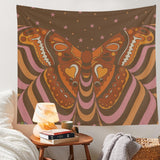 Vintage Tapestry Hanging Butterfly Wall Decor Cloth Flower Tapestry Wall Hanging Sexy Woman Retro Tapestry Wall Covering