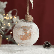 Load image into Gallery viewer, Christmas Decorations Hanging Ball Built-in Landscape White Transparent Glass Ball Christmas Tree Decoration Pendant Layout