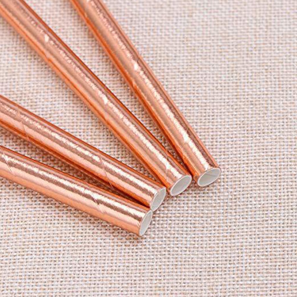 Disposable Tableware Gold-Plated Rose Gold Tablecloth Paper Cup Knife Fork Spoon Paper Tray Party Supplies Decoration Set