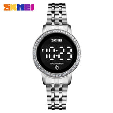 Load image into Gallery viewer, Christmas Gift SKMEI Digital LED Touch Women Watch Diamond Waterproof Ladies Wristwatches Simple Date Time Watches For Female reloj mujer 1669