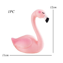 Load image into Gallery viewer, 1set Flamingo DIY Cocktail Parasols Paper Umbrella Drink Picks Cake Topper Picks Paperboard Crafts For Birthday/Party Supplies