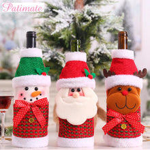 Load image into Gallery viewer, Christmas Gift PATIMATE Christmas Cloth Wine Bottle Cover Christmas Decorations For Home Christmas Table Decor 2021 Xmas Gifts New Year 2022