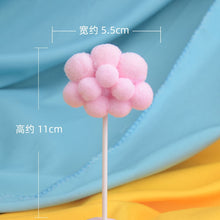 Load image into Gallery viewer, Cute Colorful Clouds Cake Topper Happy Birthday Party Decor Kids Boy Girl Clouds Hot Air Balloon Cake Decor Birthday Party