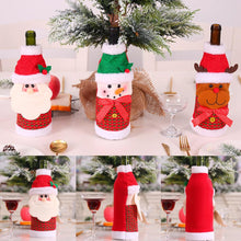 Load image into Gallery viewer, Christmas Gift PATIMATE Christmas Cloth Wine Bottle Cover Christmas Decorations For Home Christmas Table Decor 2021 Xmas Gifts New Year 2022