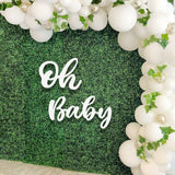 Skhek Baby Wooden Wall Sticker Baby Shower Decorations For Home Baby Girl Boy Babyshower Backdrop Christening Birthday Party Supplies