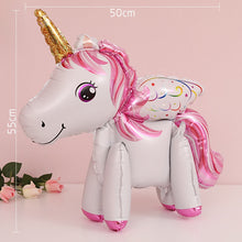 Load image into Gallery viewer, Baby Shower 3D Giant Unicorn Balloon Inflatable Rainbow Horse Balloons Kid Toy Unicorn Birthday Party Decoration Ballon Supplies