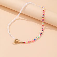 Load image into Gallery viewer, Skhek Bohemian Colorful Bead Shell Necklace for Women Summer Short Beaded Collar Clavicle Choker Necklace Female Jewelry