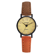 Load image into Gallery viewer, Christmas Gift Gaiety Brand Retro Brown Women Watches Qualities Small Ladies Wristwatches Vintage Leather Bracelet Watch Fashion Female Clock