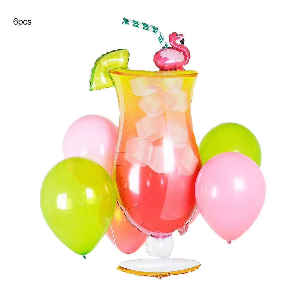 1Set Flamingo Decoration Hawaii Party Pineapple Turtle Leaf Juice Balloons Arch Beach Summer ALOHA Tropical Birthday Supplies