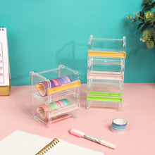 Load image into Gallery viewer, Skhek Back to school supplies Creative Washi Tape Cutter Set Tape Tool Transparent Tape Holder Tape Dispenser School Supplies Office Stationery