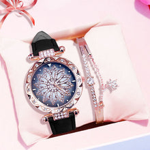 Load image into Gallery viewer, Christmas Gift 2020 New Fashion European popular style Women Watch + Bracelet Luxury Brand Quartz Watches Reloj Mujer Casual Leather Wristwatch