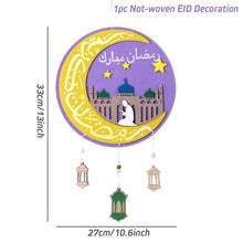 Load image into Gallery viewer, Skhek  Eid Mubarak Banner Bunting Balloons Plates Napkins Tablecloth Kareem Ramadan Decoration Muslim Islamic Festival Party Supplies