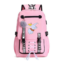 Load image into Gallery viewer, Skhek Back to School Canvas Usb School Bags For Girls Teenagers Backpack Women Bookbags Black 2022 Large Capacity Middle High College Teen Schoolbag