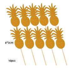 Load image into Gallery viewer, 1Set Pineapple Theme Balloon Tropical Party Decor Banner Wedding Cake Decor For Bachelorette Party  Pool Birthday Party Supplies