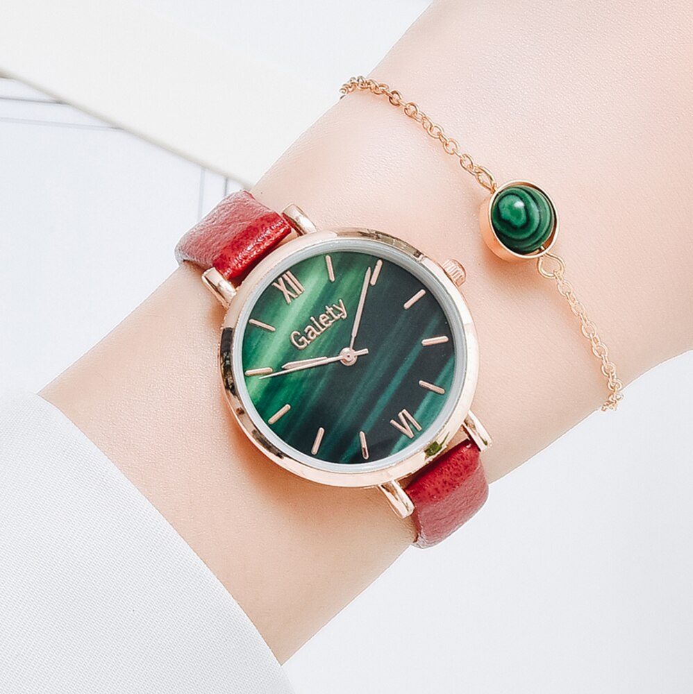 Christmas Gift Gaiety Tpp Brand Bracelet Watch Women Green Dial Water Drill Ladies Watch Jewelry Female Clock Casual Black Quartz Wristwatches