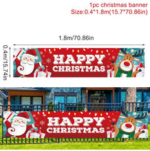 Load image into Gallery viewer, Christmas Gift Merry Christmas Santa Claus Banner Hanging Ornaments Christmas Decoration For Home 2021 Xmas Navidad Noel Gifts New Year 2022