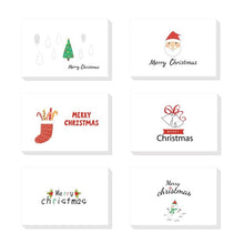 Load image into Gallery viewer, Christmas Greeting Card with Envelope Christmas New Year Note Cards Thank You Card Xmas Winter Holidays Blank Inside 6x4