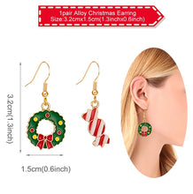Load image into Gallery viewer, Christmas Gift Santa Claus Christmas Earrings Xmas Tree Elk Merry Christmas Decoration For Home 2021 Navidad Natal Gifts Happy New Year 2022