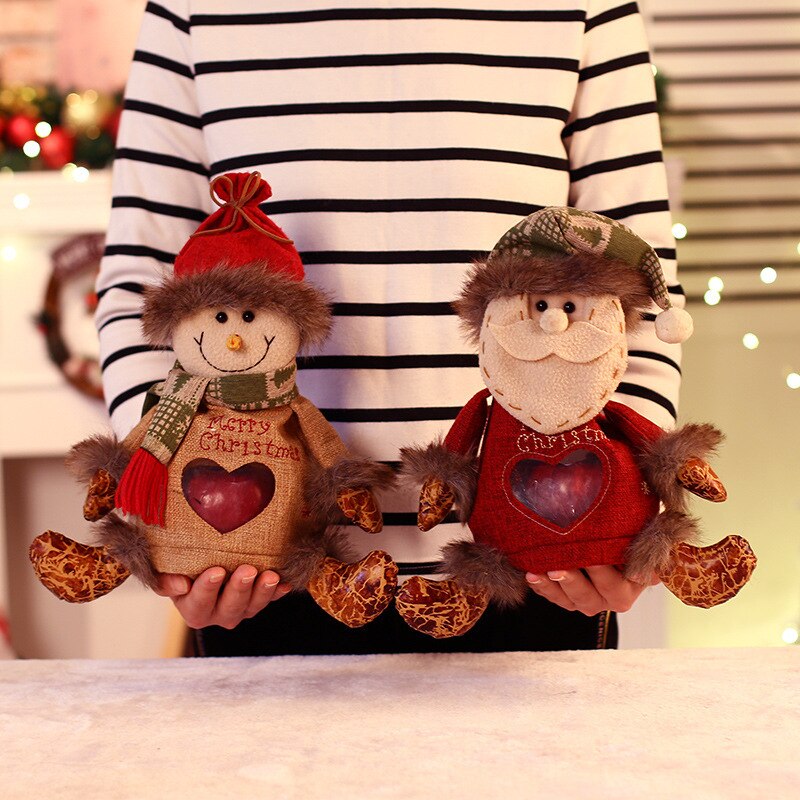 Christmas Decorations Snowman Kitchen Tableware Holder bag Party gift Xmas ornament Christmas decorations for home table