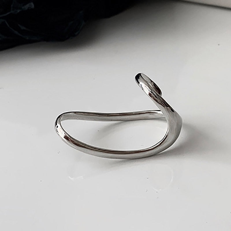 Skhek INS Fashion Finger Rings Charm Women Irregular Simple Geometric Birthday Party Jewelry Gifts