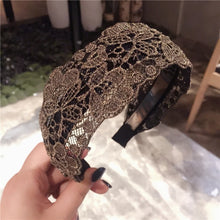 Load image into Gallery viewer, Women&#39;s Headband Lace Floral Hair Band for Girls Hair Accessories Bezel Hairbands Headbands for Women Wide Side Hair Hoop