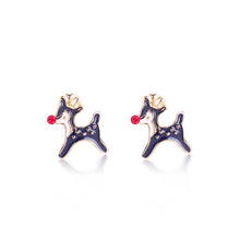 Load image into Gallery viewer, New Christmas Earrings Crystal Snowman Jewelry Christmas Tree Stud Earring For Women Creative Party Accessories Girl Gifts