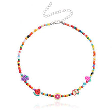 Load image into Gallery viewer, Summer Boho Colorful Daisy Resin Seeds Beads Necklaces Handmade Collar Clavicle Choker Statement Collares for Women Hot Jewelry