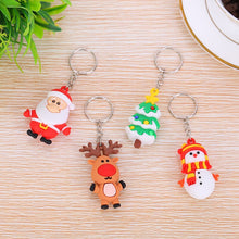 Load image into Gallery viewer, Creative Christmas Soft Keychain Pendant Xmas Tree Decoration Elderly Snowman Epoxy Doll Merry Christmas Decor For Home 2021