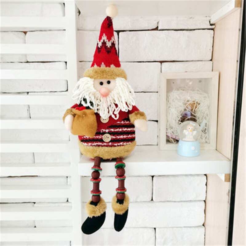 Christmas Gift Christmas Decoration For Santa Claus Snowman Elk Doll Kids Xmas Tree Decor Home Hanging Merry Christmas Ornaments New Year Gift