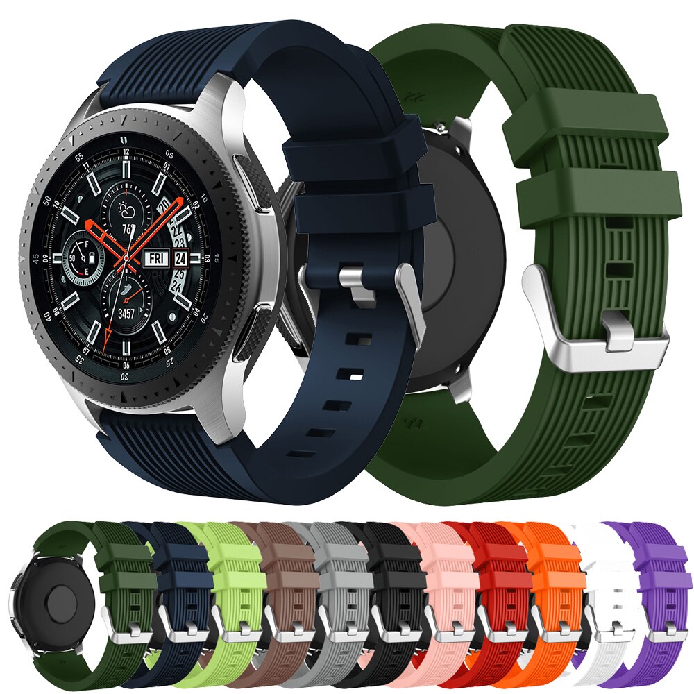 Christmas Gift Silicone Watch Band Strap For Samsung galaxy watch 46mm Sport Replacement Bracelet Belt Band 22mm For Gear S3 Frontier/Classic