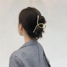 Load image into Gallery viewer, Skhek  2022 New Elegant Gold Hollow Geometric Metal Hair Claw Vintage Hair Clips For Women Headband Hairpin Hair Crab Hair Accessories