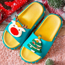 Load image into Gallery viewer, 2021 Slippers Female Christmas Couple Cartoon Elk Home Indoor and Outdoor Wear Bathroom Sandals and Slippers Male