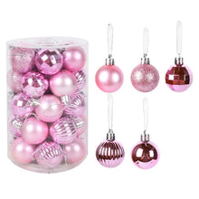 Load image into Gallery viewer, Christmas Gift 24/34pcs Glitter Christmas Tree Balls Xmas Party Hanging Ornaments Christmas Decoration for Home Kerst Decoratie Bolas Navidad