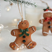 Load image into Gallery viewer, Christmas resin gingerbread man pendant Christmas tree decoration Home Decor  Christmas Ornaments  Room Decor Natal Decoração