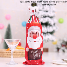 Load image into Gallery viewer, Christmas Gift Christmas Gift Bags Holder Christmas Wine Bottle Dust Cover Xmas Christmas Decorations for Home Natal Table Decor New Year 2022