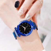 Load image into Gallery viewer, Christmas Gift New brand Starry Sky Women Watch Fashion Elegant Magnet Buckle Vibrato Purple Gold Ladies Wristwatch Luxury Women Watches