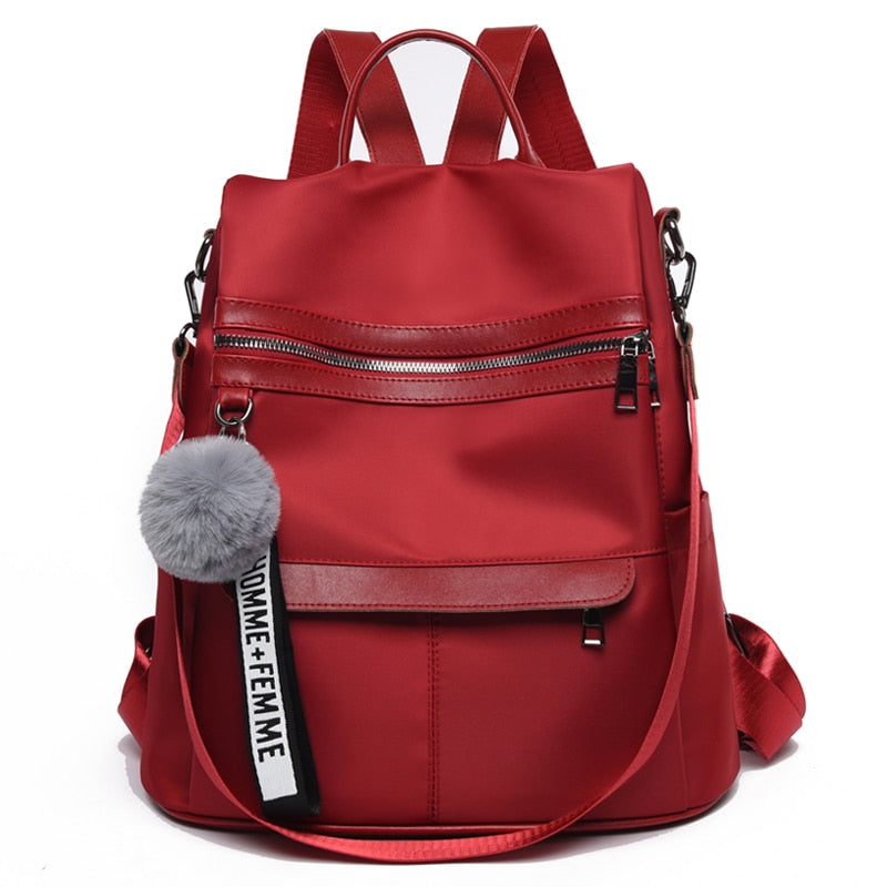 Skhek Back to school supplies 2022 New Waterproof Oxford Cloth Women Backpack Designer Light Travel Backpack Fashion School Bags Casual Lides Shoulder Bags