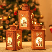 Load image into Gallery viewer, Christmas Gift Christmas Wooden Lantern Night Light Merry Christmas Decorations for Home 2021 Xmas Ornament Gifts Navidad Natal New Year 2022