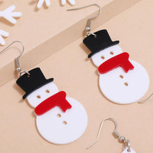 Load image into Gallery viewer, Christmas Gift Cute Christmas Drop Earrings for Women Fashion Street Style Snowman Snowflake Stockings Dangle Earrings Jewelry Gifts Oorbellen