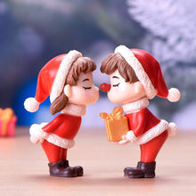 Load image into Gallery viewer, 2Pcs/Set Lovely Mini Christmas Couple Dolls Ornaments Resin Figurines Decoration
