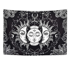 Load image into Gallery viewer, Mandala Sun Tapestry Witchcraft Wall Hanging Boho Decor Moon Blanket Hippie Bedroom Living Room Psychedelic Farmhouse Decor