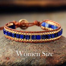 Load image into Gallery viewer, Skhek New Women Wrap Bracelets Turquise Stones Gold Chain Woven Wrap Bracelet Bohemian Statement Jewelry Dropship