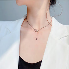 Load image into Gallery viewer, New Style Women Jewelry Planet Clavicle Chain Necklace Choker Black Link Chain Star Pendant Necklaces Accessories